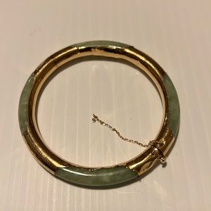 Jade and gold used bracelet
